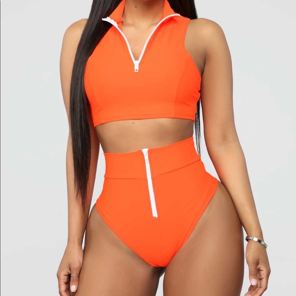 Water Sports II Tank Bikini Neon Orange